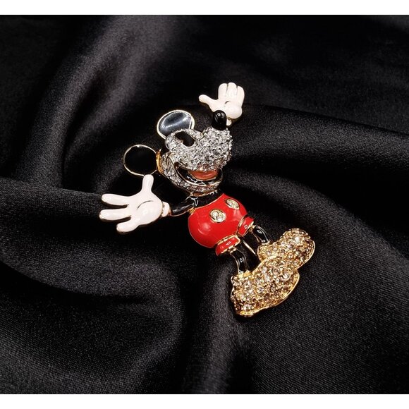 Rare Vintage Limited Edition Swarovski Disney Mickey Mouse Brooch